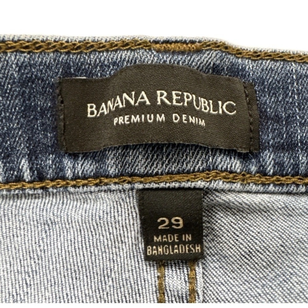 Banana Republic Denim Shorts Women 29 Blue Premium Denim Stretch Medium Wash - Picture 11 of 14